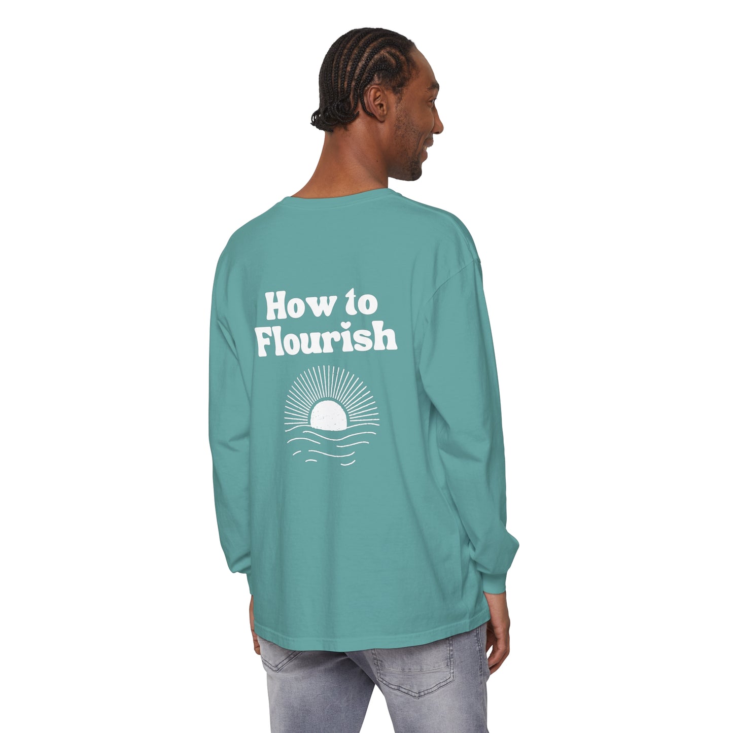 SUNRISE - Unisex Garment-dyed Long Sleeve T-Shirt